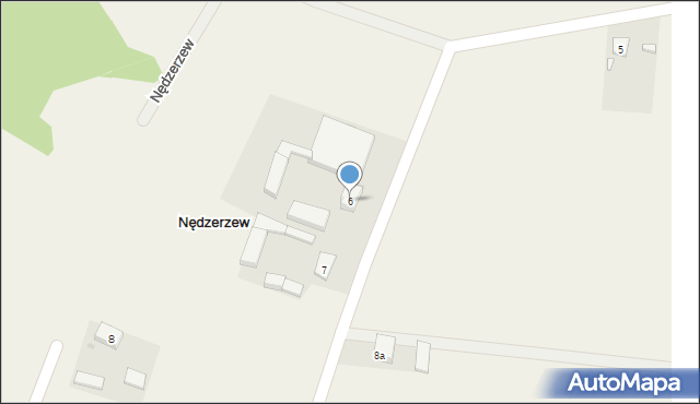 Nędzerzew, Nędzerzew, 6, mapa Nędzerzew