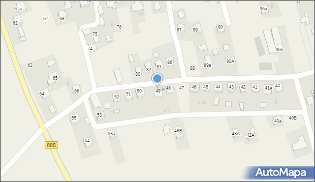 Nehrybka, Nehrybka, 49, mapa Nehrybka