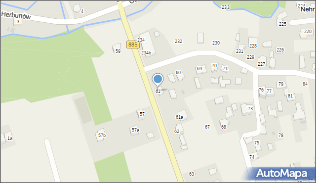 Nehrybka, Nehrybka, 61, mapa Nehrybka