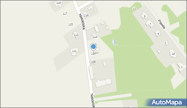 Nekielka, Nekielska, 110, mapa Nekielka