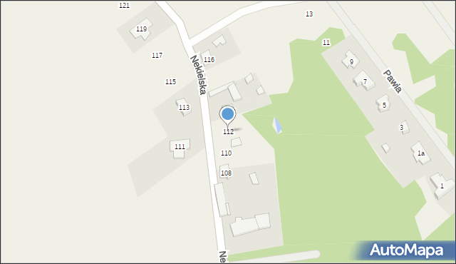 Nekielka, Nekielska, 112, mapa Nekielka