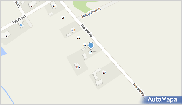 Nekielka, Nekielska, 17, mapa Nekielka