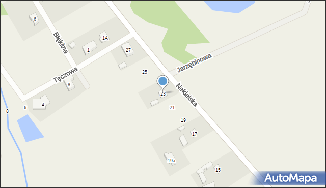 Nekielka, Nekielska, 23, mapa Nekielka