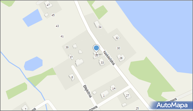 Nekielka, Nekielska, 35, mapa Nekielka