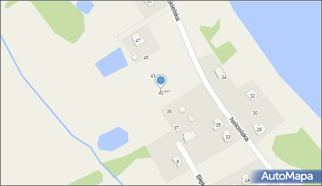 Nekielka, Nekielska, 41, mapa Nekielka