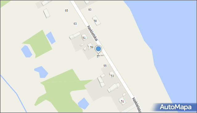 Nekielka, Nekielska, 57, mapa Nekielka