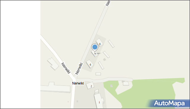 Nerwiki, Nerwiki, 7, mapa Nerwiki