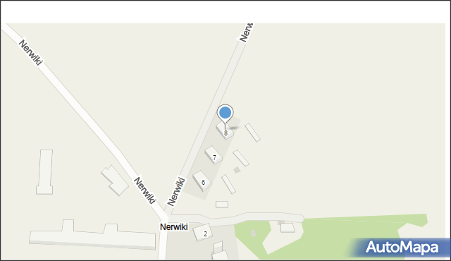 Nerwiki, Nerwiki, 8, mapa Nerwiki