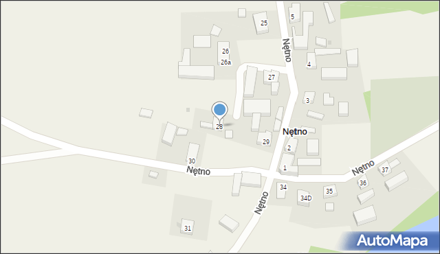 Nętno, Nętno, 28, mapa Nętno