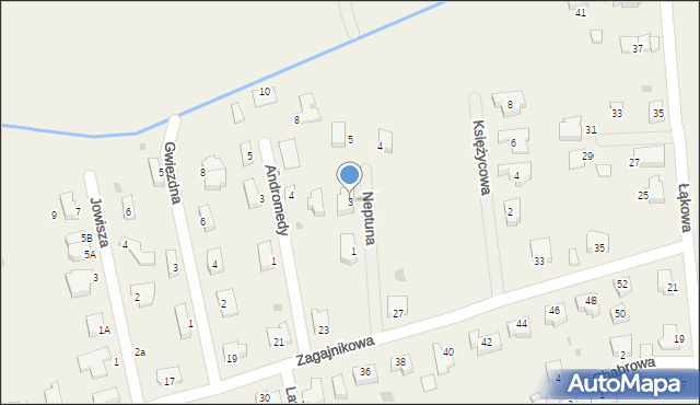 Osiek, Neptuna, 3, mapa Osiek