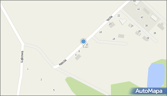 Pępowo, Necla Augustyna, 8, mapa Pępowo