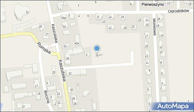 Pierwoszyno, Nektarowa, 5, mapa Pierwoszyno