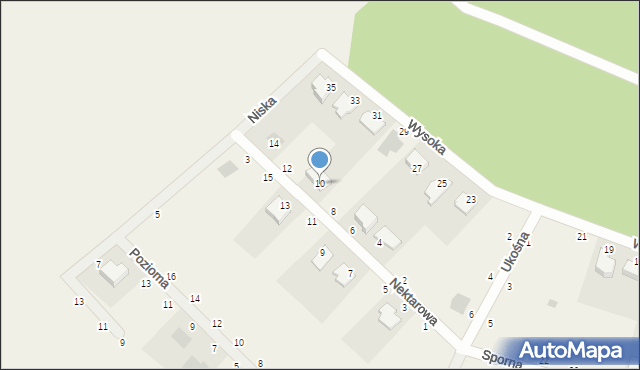 Prądki, Nektarowa, 10, mapa Prądki