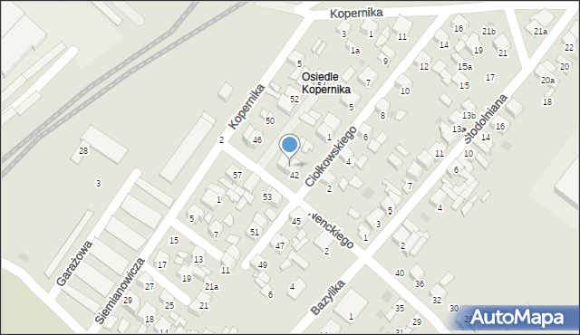 Sieradz, Nenckiego Marcelego, 44, mapa Sieradz