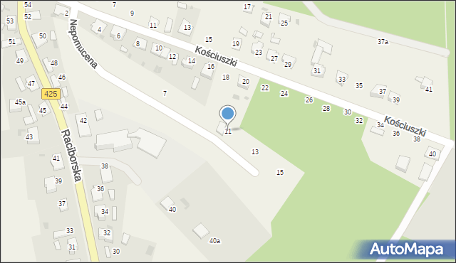 Solarnia, Nepomucena Jana, 11, mapa Solarnia