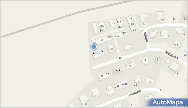 Straszyn, Neptuna, 42H, mapa Straszyn