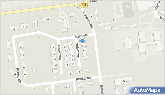 Strzelce Opolskie, Nefrytowa, 3, mapa Strzelce Opolskie