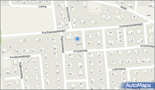 Suchy Dwór, Necla Augustyna, 33, mapa Suchy Dwór