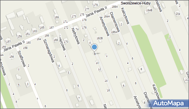 Swolszewice Duże, Nefrytowa, 8, mapa Swolszewice Duże