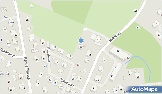 Szczecin, Nehringa Władysława, 11, mapa Szczecina