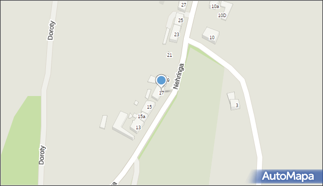 Szczecin, Nehringa Władysława, 17, mapa Szczecina