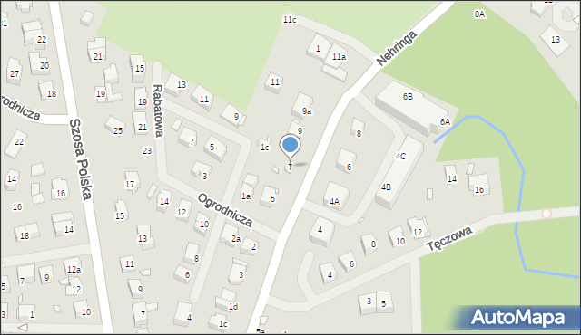 Szczecin, Nehringa Władysława, 7, mapa Szczecina