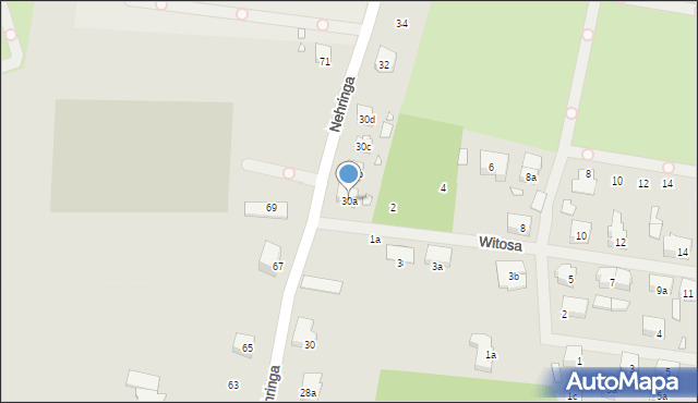 Szczecin, Nehringa Władysława, 30a, mapa Szczecina