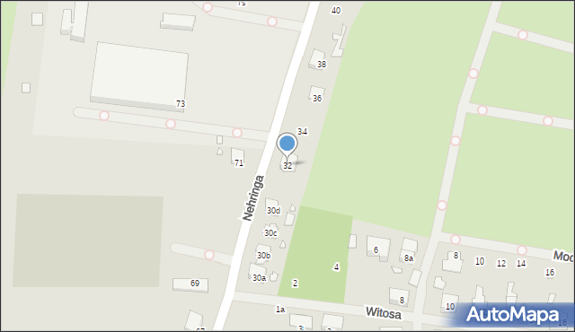 Szczecin, Nehringa Władysława, 32, mapa Szczecina