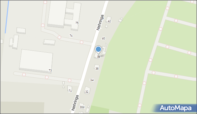 Szczecin, Nehringa Władysława, 38, mapa Szczecina