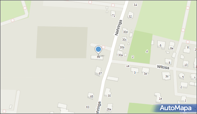 Szczecin, Nehringa Władysława, 69, mapa Szczecina
