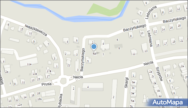Wejherowo, Necla Augustyna, 5A, mapa Wejherowo