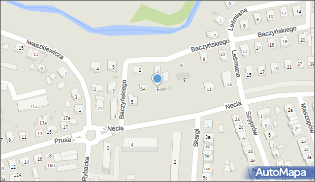 Wejherowo, Necla Augustyna, 7, mapa Wejherowo