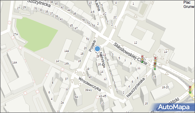 Wrocław, Nehringa Władysława, 18, mapa Wrocławia