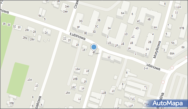 Wrocław, Nektarowa, 20a, mapa Wrocławia