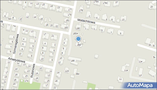 Wrocław, Nenckiego Marcelego, 184, mapa Wrocławia