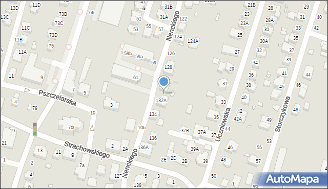 Wrocław, Nenckiego Marcelego, 132B, mapa Wrocławia