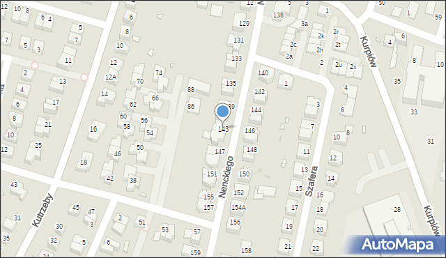 Wrocław, Nenckiego Marcelego, 143, mapa Wrocławia