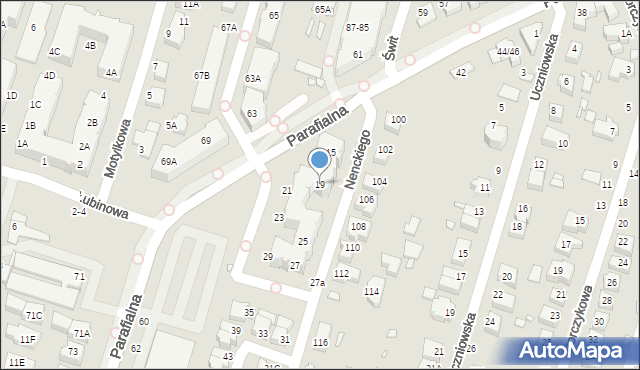 Wrocław, Nenckiego Marcelego, 19, mapa Wrocławia