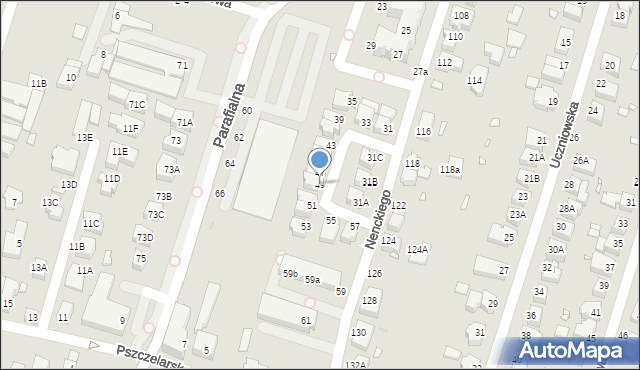 Wrocław, Nenckiego Marcelego, 49, mapa Wrocławia