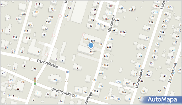 Wrocław, Nenckiego Marcelego, 61, mapa Wrocławia