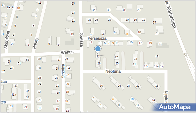 Zabrze, Neptuna, 31, mapa Zabrza