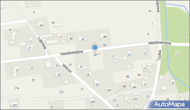 Adamowizna, Niedźwiedzia, 19, mapa Adamowizna