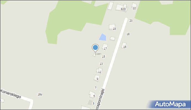 Aleksandrów Łódzki, Niezapominajki, 13-15, mapa Aleksandrów Łódzki
