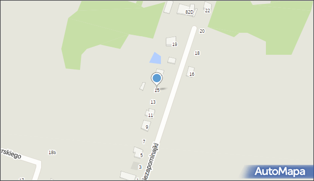 Aleksandrów Łódzki, Niezapominajki, 15, mapa Aleksandrów Łódzki
