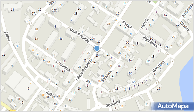 Barlinek, Niepodległości, 25, mapa Barlinek