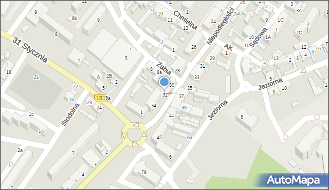 Barlinek, Niepodległości, 32, mapa Barlinek