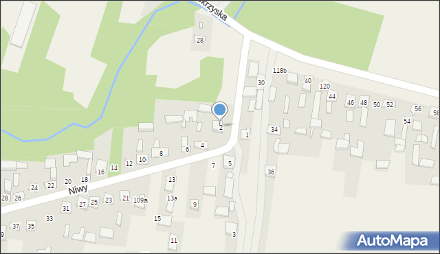 Bęczków, Niwy, 2, mapa Bęczków