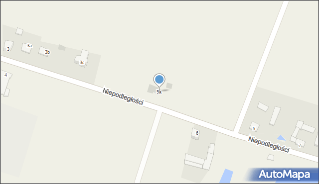 Białyszewo, Niepodległości, 5a, mapa Białyszewo