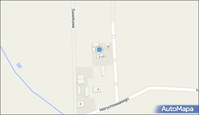 Brąszewice, Nierychlewskiego, ks., 2, mapa Brąszewice