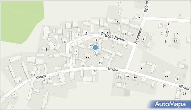 Brenno, Niwka, 13, mapa Brenno
